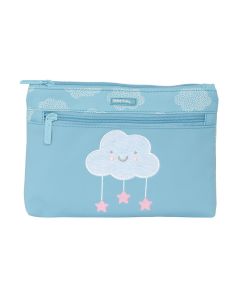 PORTATODO SAFTA 2 CREMALLERAS PREESCOLAR NUBE 16X23CM L25