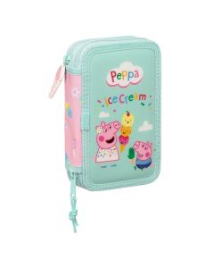 PLUMIER SAFTA DOBLE 28P PEPPA PIG ICE CREAM L25