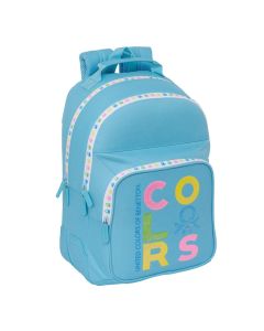 MOCHILA SAFTA DOBLE BENETTON SPRING ADAPTABLE A CARRO 42X32CM L25