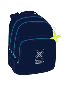 MOCHILA SAFTA DOBLE MUNICH NAUTIC ADAPTABLE A CARRO 42X32CM