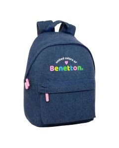 MOCHILA PC SAFTA BENETTON DENIM 41X31CM