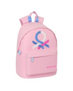 MOCHILA PC SAFTA BENETTON PINK 41X31CM