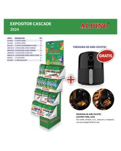 EXPOSITOR ALPINO CASCADE + FREIDORA AIRE CECOTEC CECOFRY COMPACT 2000