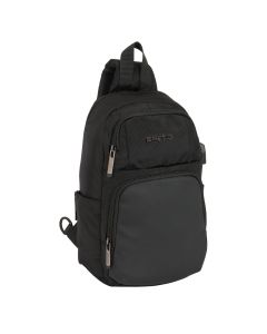 MOCHILA PC SAFTA 1 HOMBRO BUSINESS BLACK 34X18CM