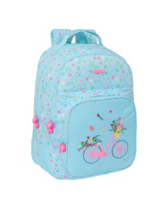 MOCHILA SAFTA DOBLE BICICLETA ADAPTABLE A CARRO 42X32CM L26