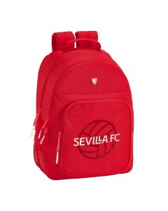 MOCHILA SAFTA DOBLE SEVILLA F.C. ADAPTABLE A CARRO 42X32CM