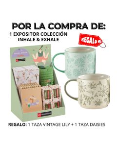 EXPOSITOR MIQUELRIUS INHALE & EXHALE 19P + REGALO 2 TAZAS