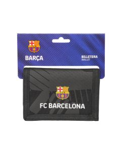 BILLETERA SAFTA F.C. BARCELONA BLACK 9X12CM