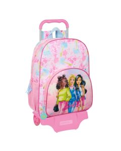 MOCHILA SAFTA CARRO BARBIE PAINTERLY 42X33CM