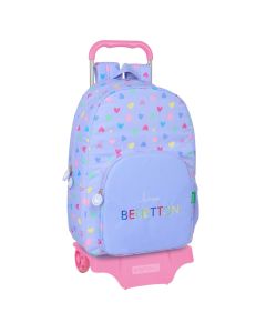 MOCHILA SAFTA CARRO BENETTON LILA 46X30CM