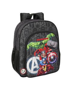 MOCHILA SAFTA AVENGERS VENDETTA ADAPTABLE A CARRO 38X32CM L26