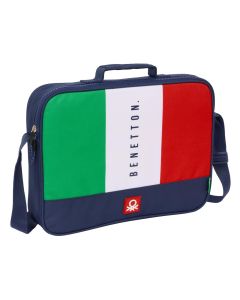 CARTERA ESCOLAR SAFTA BENETTON FLAG 28X38CM