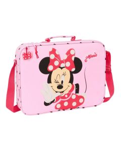 CARTERA ESCOLAR SAFTA MINNIE MOUSE NAIVE 28X38CM