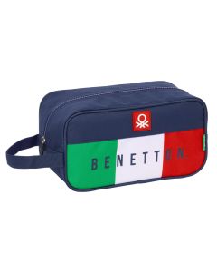 BOLSA ZAPATILLAS SAFTA BENETTON FLAG 15X29CM