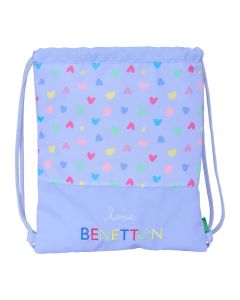 SACO PLANO SAFTA BENETTON LILA 40X35CM
