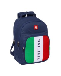 MOCHILA SAFTA DOBLE BENETTON FLAG ADAPTABLE A CARRO 42X32CM L26