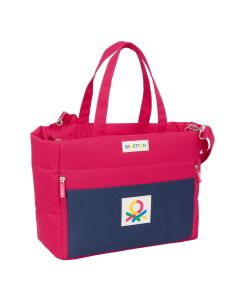 BOLSO PC SAFTA BENETTON CHERRY 31X40CM