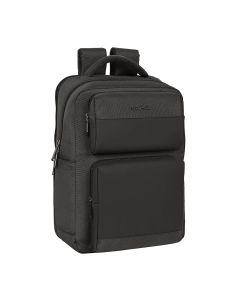 MOCHILA PC SAFTA 2 BOLSILLOS BUSINESS GREY ADAPTABLE A CARRO 44X31CM