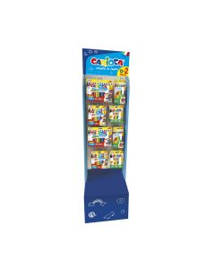 EXPOSITOR CARIOCA FLOOR DISPLAY 1/6 12+2 CON GANCHOS