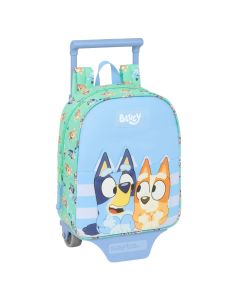 MOCHILA SAFTA CARRO BLUEY SISTERS 27X22CM