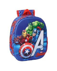 MOCHILA SAFTA 3D AVENGERS 33X27CM