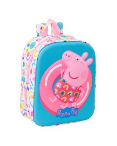 MOCHILA SAFTA 3D PEPPA PIG 27X22CM
