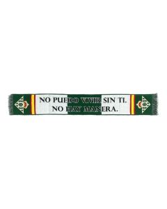 BUFANDA REAL BETIS NO PUEDO VIVIR SIN TI, NO HAY MANERA 20X140CM