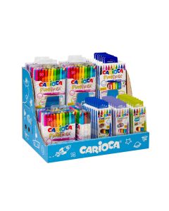 EXPOSITOR ROTULADOR CARIOCA FINELINER 50 PIEZAS