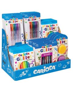 EXPOSITOR CARIOCA GLITTER 36 PIEZAS