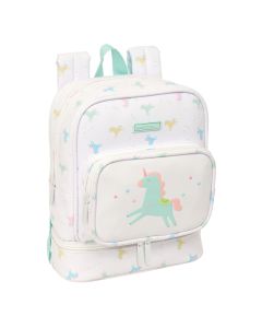 MOCHILA NEVERA SAFTA PREESCOLAR UNICORNIO 27X22CM