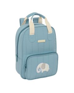 MOCHILA SAFTA INFANTIL CON ASAS PREESCOLAR ELEFANTE 28X20CM