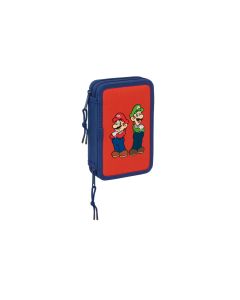 PLUMIER SAFTA DOBLE 29P SUPER MARIO MAMMA MIA