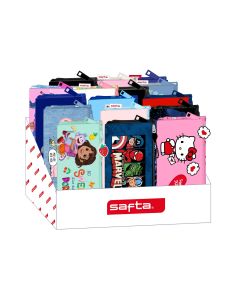 PORTATODO SAFTA TRIPLE INFANTIL SURTIDO EXPOSITOR 16UD