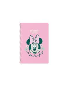 BLOC SAFTA ESPIRAL TAPA DURA MINNIE MOUSE MINTY FOLIO 80G 80H 4X4