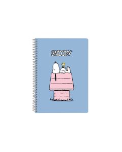 BLOC SAFTA ESPIRAL TAPA DURA SNOOPY CUARTO 80G 80H 4X4