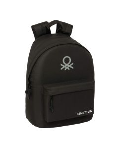 MOCHILA PC SAFTA BENETTON BASICS NEGRO 43X31CM