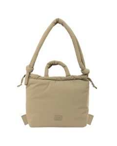 BOLSO MOCHILA SAFTA MOOS CAPSULA ACOLCHADO BEIGE 31X40CM
