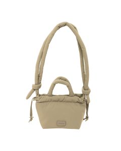 BOLSO MOCHILA SAFTA MOOS CAPSULA ACOLCHADO BEIGE 16X16CM