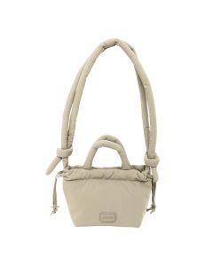 BOLSO MOCHILA SAFTA MOOS CAPSULA ACOLCHADO BEIGE CLARO 16X16CM