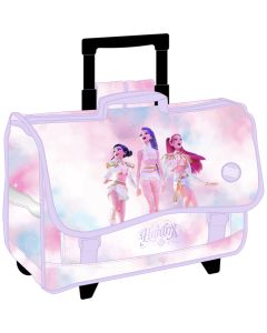 CARTERA ESCOLAR SAFTA CON CARRO K-POP DEMON HUNTERS ARTIST 33X40CM