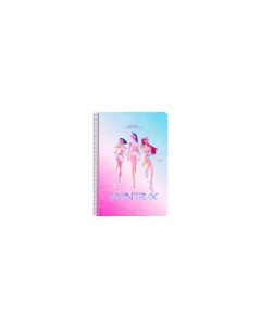 BLOC SAFTA ESPIRAL TAPA DURA K-POP DEMON HUNTERS STATIONERY FOLIO 80G 80H 4X4