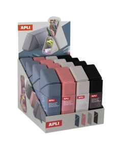 PORTATODO APLI SILICONA CONVERTIBLE UP NORTH SURTIDO 7X23CM