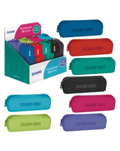 PORTATODO DOHE SILICONA COLOUR VIBES SURTIDO 7X20CM