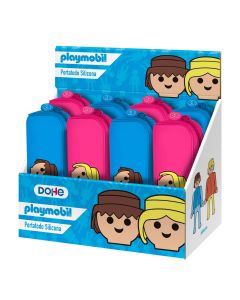 PORTATODO DOHE SILICONA PLAYMOBIL SURTIDO 6X20CM