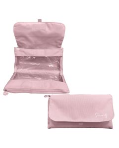 PORTATODO DOHE DOBLE SERENITY CON SOLAPA ROSA PASTEL 11X22CM