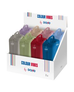 PORTATODO DOHE SILICONA CUADRUPLE COLOUR VIBES SURTIDO 7X22CM