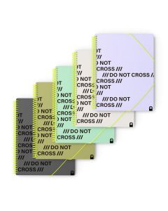 CARPETA FUNDAS ARCHIVEX DO NOT CROSS POLIPROPILENO ESPIRAL A4 SURTIDA 16UD