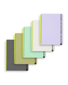 BLOC CARCHIVO POLIPROPILENO DO NOT CROSS A4 90G 100H 4X4 SURTIDO 10UD