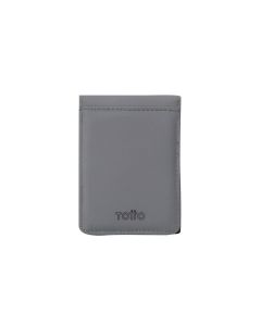 BILLETERA TOTTO DUAL L GRIS 7X10CM