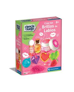 JUEGO CLEMENTONI CIENCIA Y JUEGO CREA TUS BRILLOS DE LABIOS +8 AÑOS